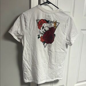 A. Vans White T-Shirt with Logo unisex